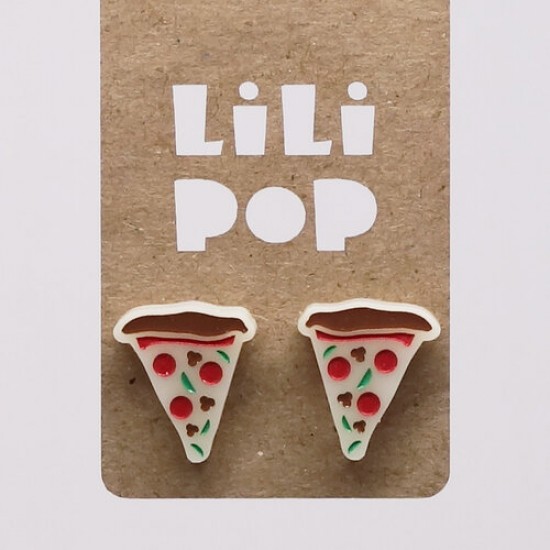 Boucles d'oreilles Lili POP- Pizza